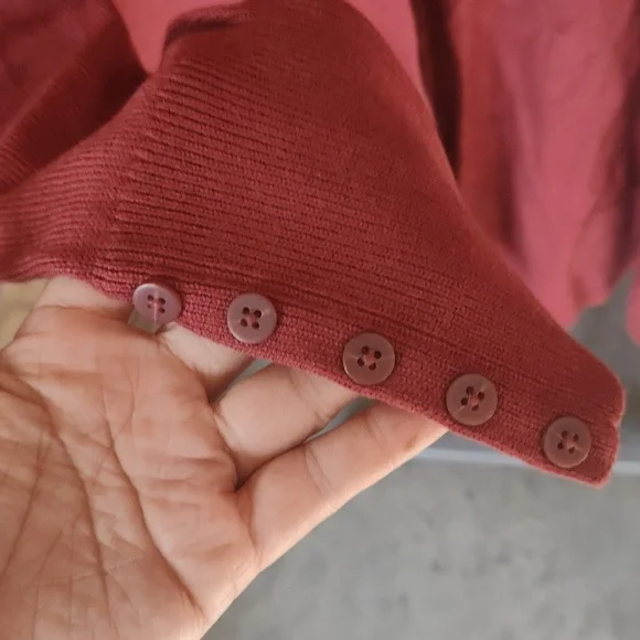 NWT Reitman Raspberry Open Front Long Cardigan - Picture 5 of 6